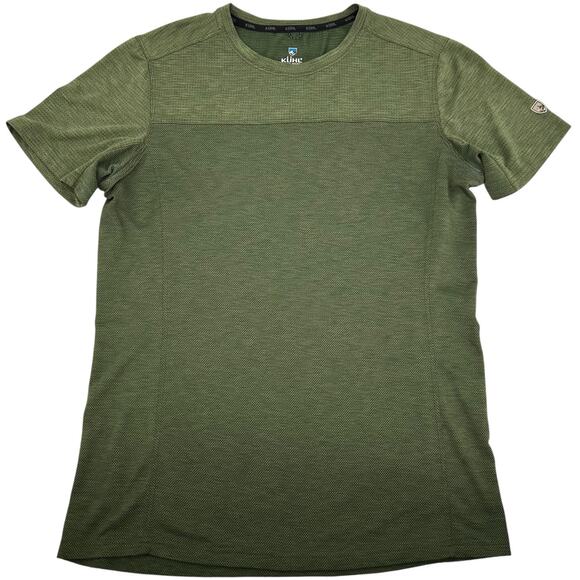 Men's M Kuhl Engineered Krew Shirt Green Short Sleeve Performance Stretch 7361 - Picture 1 of 6